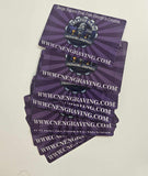 50ct Aluminum Full Color Business Cards