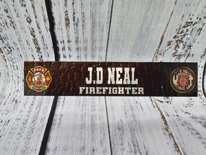 2" X 10" Full Color Locker Name plate