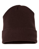 Leather Patch Beanie (Custom)