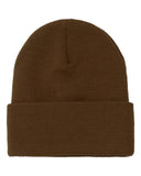 Leather Patch Beanie (Custom)